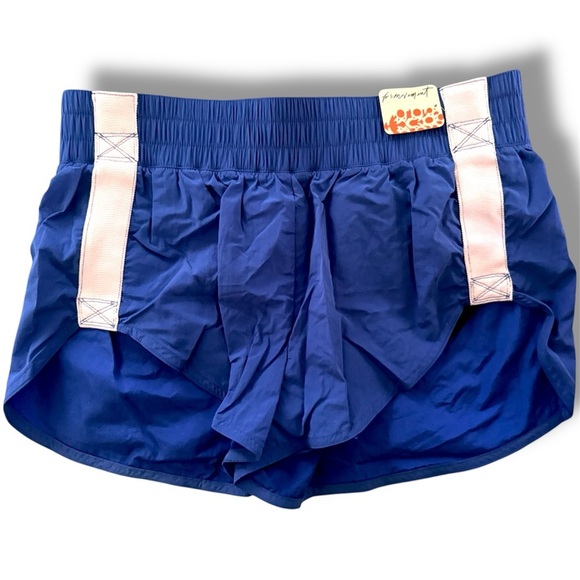NWT FREE PEOPLE - Trail Angel Lightweight Running Shorts in Royal Blue - Picture 5 of 13